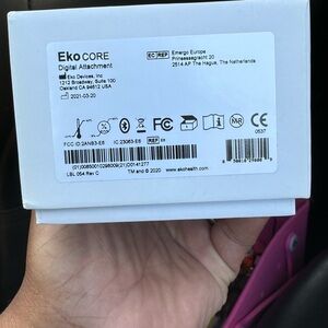 Eko Core stethoscope digital attachment w/standard & pediatric connector&charger